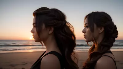 Sunset A Visual Composition through Hairstyling