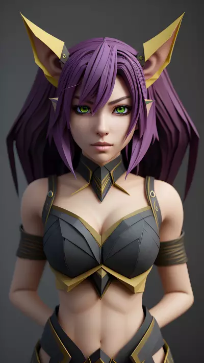 Warrior night elf from world of Warcraft