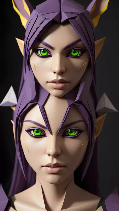 Warrior night elf from world of Warcraft