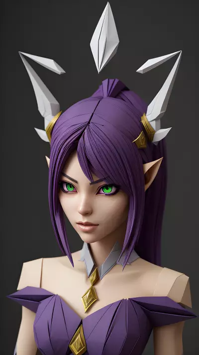 Warrior night elf from world of Warcraft
