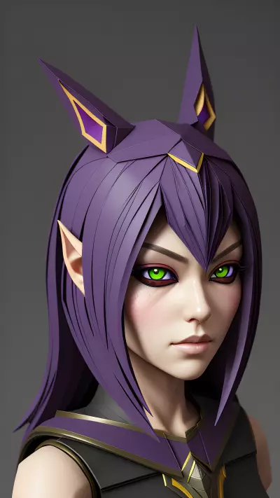 Warrior night elf from world of Warcraft