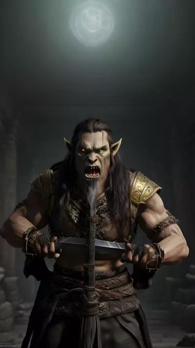 Photography of thrall from World of Warcraft