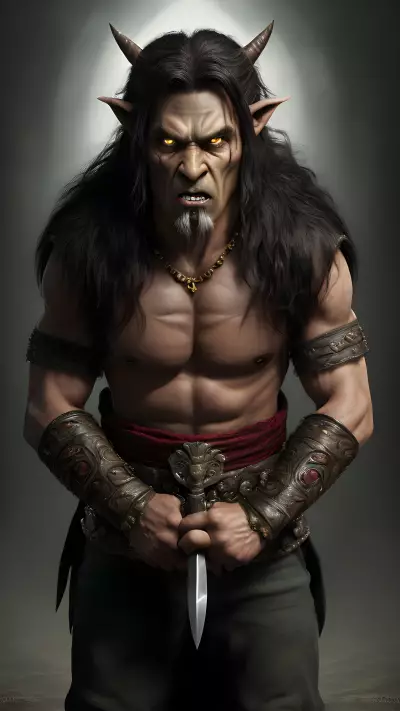Photography of thrall from World of Warcraft