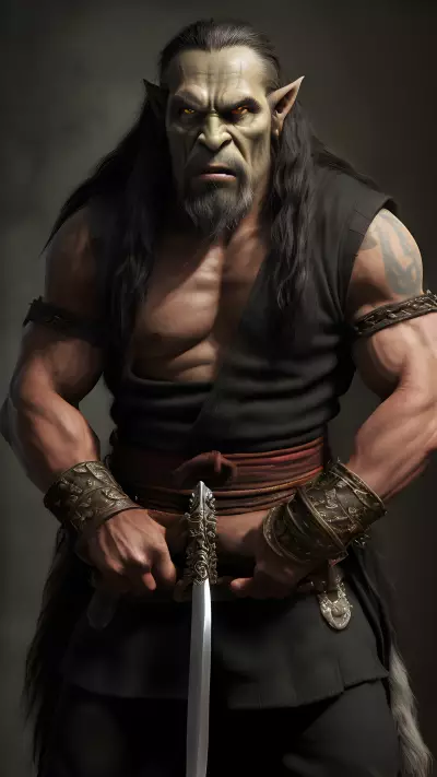 Photography of thrall from World of Warcraft