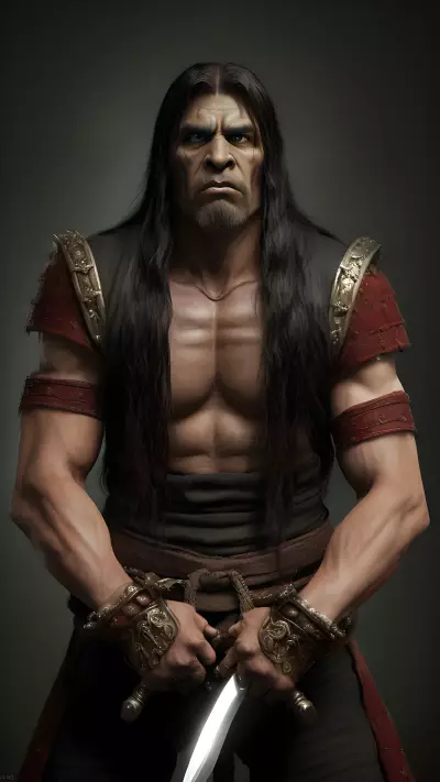 Photography of thrall from World of Warcraft