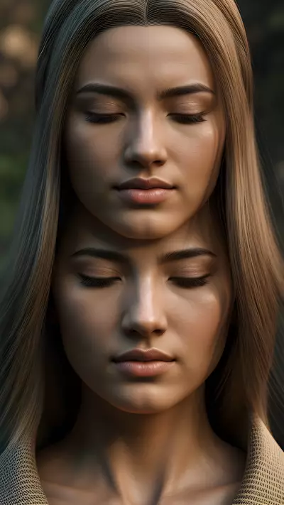 Emotion Through Portraits in a Zen Garden Achieving Clarity