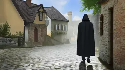 Stranger in a Quaint Village Square