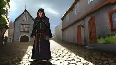 Stranger in a Quaint Village Square