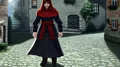 Stranger in a Quaint Village Square