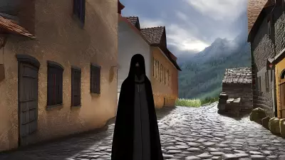 Stranger in a Quaint Village Square
