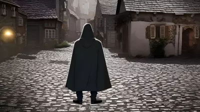 Stranger in a Quaint Village Square
