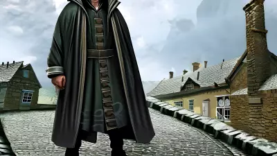 Stranger in a Quaint Village Square