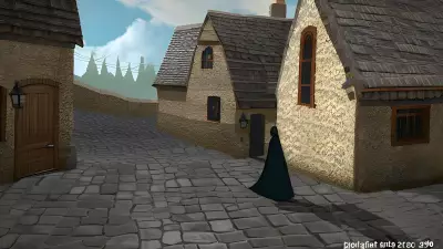 Stranger in a Quaint Village Square