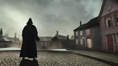 Stranger in a Quaint Village Square