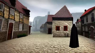 Stranger in a Quaint Village Square