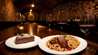 Savoring the Perfect Pairings Food Photography in a Wine Cellar