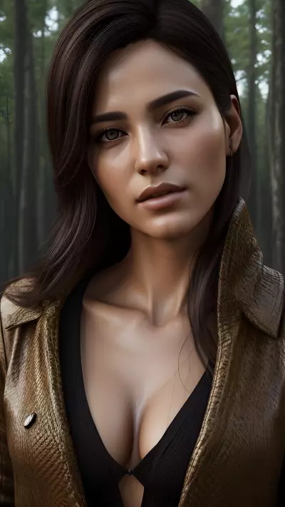 Soulful Encounters in the Serene Nature   Digital Art by Emre Karabacak