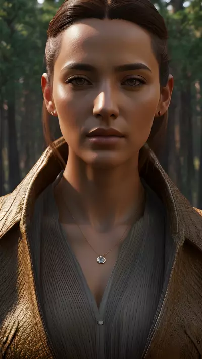 Soulful Encounters in the Serene Nature   Digital Art by Emre Karabacak