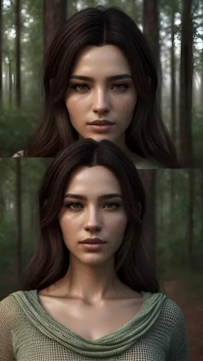 Soulful Encounters in the Serene Nature   Digital Art by Emre Karabacak