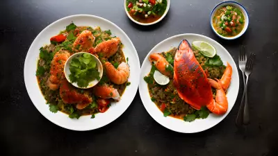 City Fusion Capturing the Vibrant Tastes of Urban Seafood Dishes