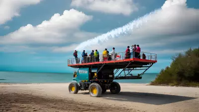 Vivid Scenes of the Ocean Full of Energy and Embracing the Colorful Mist Enable Wanderers to Dance Trip hop without Worrying about Reality