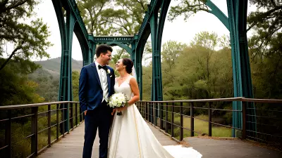 Framing the Romance A Timeless Bridge Wedding