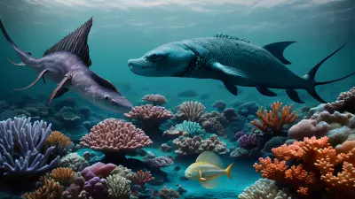 Underwater Journey Fantastical Realm of Merfolk and Sea Creatures