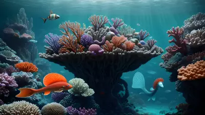 Underwater Journey Fantastical Realm of Merfolk and Sea Creatures