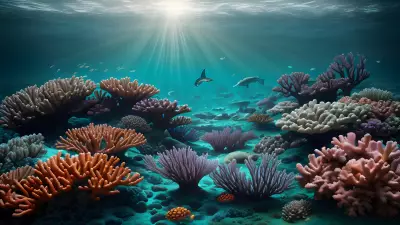 Underwater Journey Fantastical Realm of Merfolk and Sea Creatures