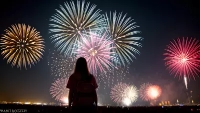 The Student of Love Capturing Fireworks Through My Lens