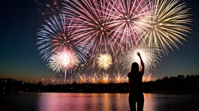 The Student of Love Capturing Fireworks Through My Lens