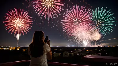 The Student of Love Capturing Fireworks Through My Lens