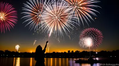The Student of Love Capturing Fireworks Through My Lens