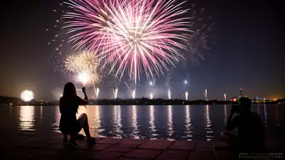 The Student of Love Capturing Fireworks Through My Lens