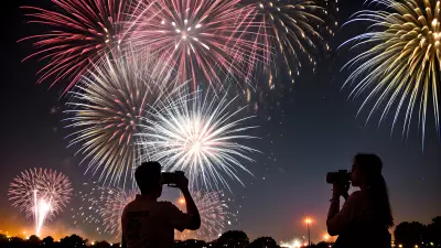 The Student of Love Capturing Fireworks Through My Lens