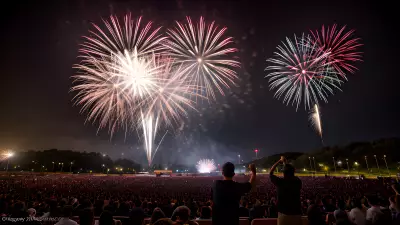 The Student of Love Capturing Fireworks Through My Lens
