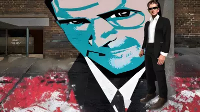 Quirky Executive Portrait Within the Abandoned City Walls