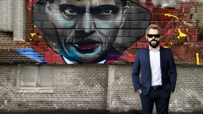 Quirky Executive Portrait Within the Abandoned City Walls