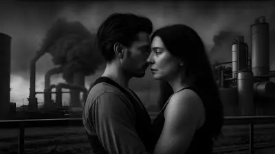 Charcoal Sketches of a Reclusive Couple in an Industrial Setting