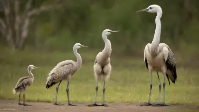 Empathic Family Bond Capturing Successful Moor Suburb Crane Parenting