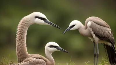 Empathic Family Bond Capturing Successful Moor Suburb Crane Parenting