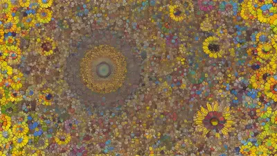 Friendship in Digital Nature   An Illustration Inspired by Takashi Murakami