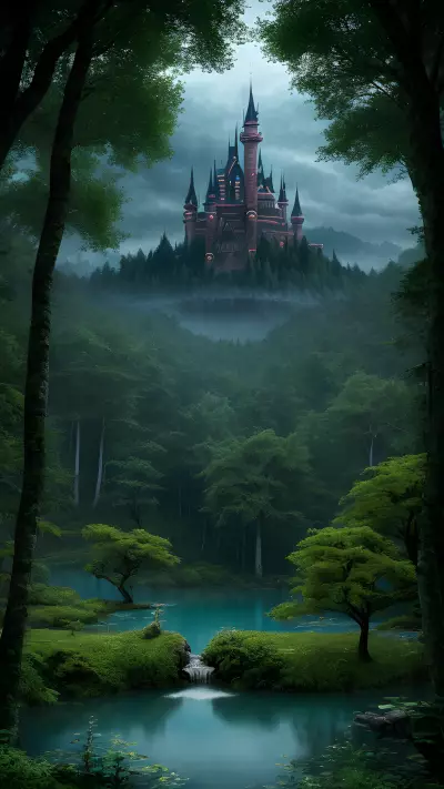 Enchanting Lake of Magical Forces