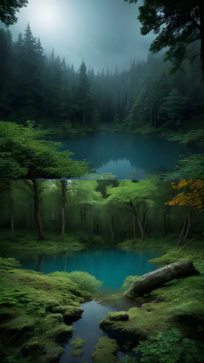 Enchanting Lake of Magical Forces