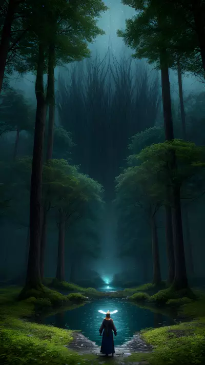 Enchanting Lake of Magical Forces