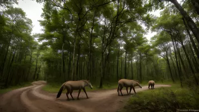 Wildlife Encounters in a Serene Forest Setting