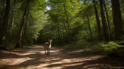 Wildlife Encounters in a Serene Forest Setting