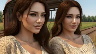 Rustic Romance An Engagement Portrait in a Countryside Setting inspired by Author Liudmila Manzenko