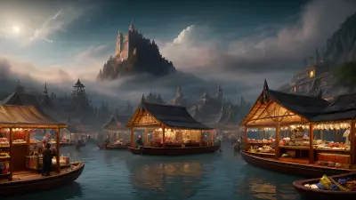 Skyline Bazaar A Magical Floating Marketplace