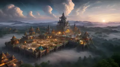 Skyline Bazaar A Magical Floating Marketplace